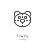 sewing icon vector from sewing collection. Thin line sewing outline icon vector illustration. Outline, thin line sewing icon for royalty free illustration sewing icon vector from sewing collection. Thin line sewing outline icon vector illustration. Outline, thin line sewing icon for royalty free illustration
