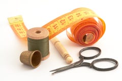Sewing Kit On White Background Stock Image Sewing Kit On White Background Stock Image