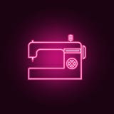 Sewing machine icon. Elements of Handmade in neon style icons. Simple icon for websites, web design, mobile app, info graphics vector illustration Sewing machine icon. Elements of Handmade in neon style icons. Simple icon for websites, web design, mobile app, info graphics vector illustration