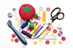 Sewing Supplies Stock Photography