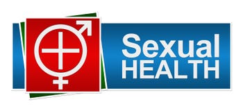 Sexual Health Red Green Blue Banner Royalty Free Stock Photo