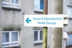 Sexual and reproductive health centre sign royalty free stock images Sexual and reproductive health centre sign royalty free stock images