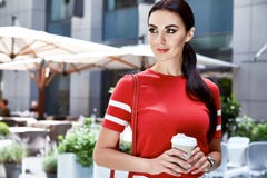 beauty woman model summer collection long brunette hair stock images beauty woman model summer collection long brunette hair stock images