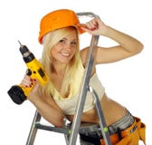 Sexy Blonde Female Construction Worker Royalty Free Stock Photo Sexy Blonde Female Construction Worker Royalty Free Stock Photo