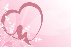 Sexy Female In Heart Stock Image Sexy Female In Heart Stock Image
