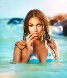 Model Girl Swimming and Posing stock photos Model Girl Swimming and Posing stock photos