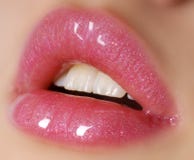Sexy Pink Lips Stock Image Sexy Pink Lips Stock Image
