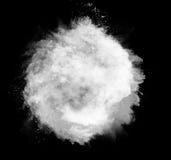 Sfera bianca della polvere Fotografie Stock Libere da Diritti Sfera bianca della polvere Fotografie Stock Libere da Diritti