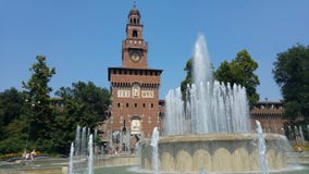 Sforzesco Milano de Castello fotografía de archivo libre de regalías Sforzesco Milano de Castello fotografía de archivo libre de regalías