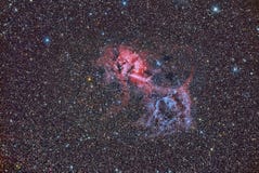 SH2-132 Lion Nebula vector illustration SH2-132 Lion Nebula vector illustration