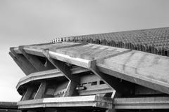 Shah Alam Stadium architecture in black and white royalty free stock image Shah Alam Stadium architecture in black and white royalty free stock image