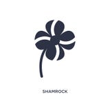 shamrock icon on white background. Simple element illustration from ecology concept vector illustration shamrock icon on white background. Simple element illustration from ecology concept vector illustration