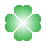 Shamrock - значок клевера лист зеленого цвета 4 Элемент дизайна темы удачи Простая геометрическая иллюстрация вектора формы Стоковые Фотографии RF Shamrock - значок клевера лист зеленого цвета 4 Элемент дизайна темы удачи Простая геометрическая иллюстрация вектора формы Стоковые Фотографии RF