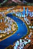 Shanghai stadsminiatyrmodell arkivbild Shanghai stadsminiatyrmodell arkivbild