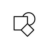 Shapes icon. Can be used for web, logo, mobile app, UI, UX royalty free illustration Shapes icon. Can be used for web, logo, mobile app, UI, UX royalty free illustration