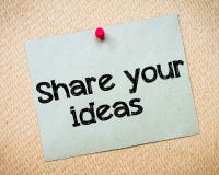 Share your ideas Stock Photography Share your ideas Stock Photography