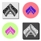 Shawl. flat vector icon royalty free illustration Shawl. flat vector icon royalty free illustration