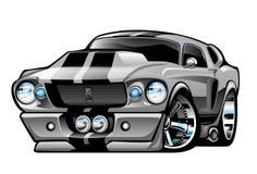 67 Shelby mustanga kreskówka ilustracji 67 Shelby mustanga kreskówka ilustracji