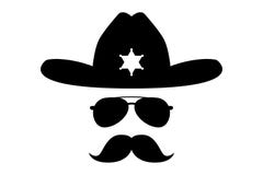 Sheriff with bushy mustache