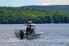 Sheriff Boston Whaler patrol boat royalty free stock images Sheriff Boston Whaler patrol boat royalty free stock images