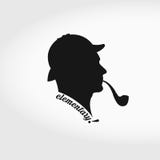 Sherlock Holmes Vector Silhouette Rokende Pijp en de Jachthoed afzonderlijk royalty-vrije illustratie Sherlock Holmes Vector Silhouette Rokende Pijp en de Jachthoed afzonderlijk royalty-vrije illustratie