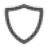 Shiled Halftone Dotted Icon vector illustration Shiled Halftone Dotted Icon vector illustration