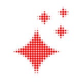 Shine Stars Halftone Dotted Icon vector illustration Shine Stars Halftone Dotted Icon vector illustration