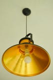 The shiny decorative lamp with white bulb lamp