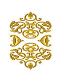 Shiny Gold Flourish Design Stock Photo