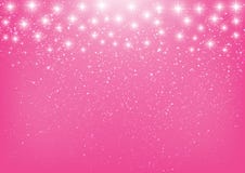 Shiny Stars On Pink Royalty Free Stock Photos