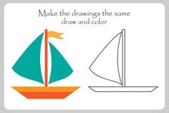 Cartoon sailboat stock vector. Illustration of object ... Cartoon sailboat stock vector. Illustration of object ...