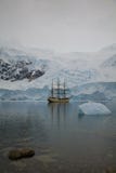 Ship Near Glacier Stock Images Ship Near Glacier Stock Images