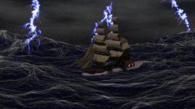 Ship on a Stormy Sea
