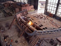 Shipbuilding, Ship Repair Stock Photo