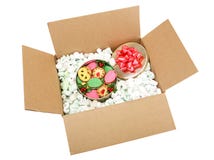 Shipping Cookies With Path Royalty Free Stock Photography Shipping Cookies With Path Royalty Free Stock Photography