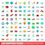 100 shipping icons set, cartoon style. 100 shipping icons set in cartoon style for any design vector illustration royalty free illustration 100 shipping icons set, cartoon style. 100 shipping icons set in cartoon style for any design vector illustration royalty free illustration