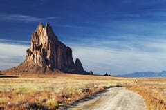 Shiprock, New Mexico, de V.S. stock fotografie Shiprock, New Mexico, de V.S. stock fotografie