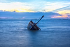 Shipwreck lub rujnująca łódź obrazy stock Shipwreck lub rujnująca łódź obrazy stock