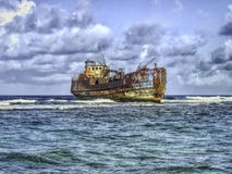 Shipwreck w San Andres, Kolumbia fotografia stock Shipwreck w San Andres, Kolumbia fotografia stock