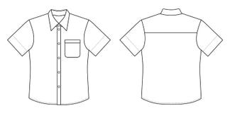 Men's White Short Sleeve Polo-Shirt Illustration 31404597 - Megapixl