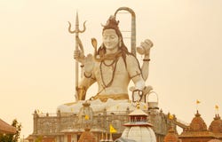 Shiva Statue at Sunset Stock Photography Shiva Statue at Sunset Stock Photography