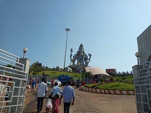 Shiva-Tempel neben arabischem Ozean stockbilder Shiva-Tempel neben arabischem Ozean stockbilder
