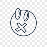 Shocked concept vector linear icon isolated on transparent background, Shocked concept transparency logo in outline style royalty free illustration Shocked concept vector linear icon isolated on transparent background, Shocked concept transparency logo in outline style royalty free illustration