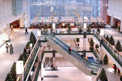 Shopping Center At Xmas Time Stock Image Shopping Center At Xmas Time Stock Image