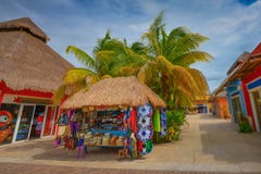 Shops in Cozumel Island - Mexico royalty free stock photos Shops in Cozumel Island - Mexico royalty free stock photos