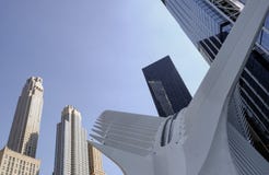 Modern skyscrapers seen at the site of Ground Zero, Manhattan, United States of America. stock images Modern skyscrapers seen at the site of Ground Zero, Manhattan, United States of America. stock images