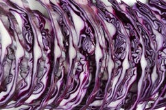 Shreded red cabbage close up.Straight row of chopped cabbage royalty free stock photography Shreded red cabbage close up.Straight row of chopped cabbage royalty free stock photography