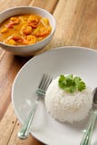 Shrimp Curry With Rice. Royalty Free Stock Photos