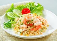 Shrimps Fried Rice, A Thai Popular Food Royalty Free Stock Photos Shrimps Fried Rice, A Thai Popular Food Royalty Free Stock Photos