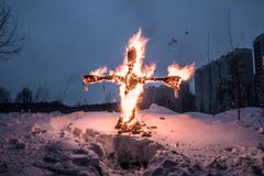 Αντίο στο χειμώνα στη Ρωσία στοκ εικόνα Αντίο στο χειμώνα στη Ρωσία στοκ εικόνα